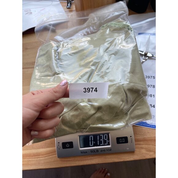 Edward Woman 100% Linen Blazer Size 2X Mint Pastel 3/4 Sleeves Lace Trim Long - Picture 8 of 8